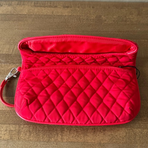 Vera Bradley Folded Flap Wristlet in Fire Red